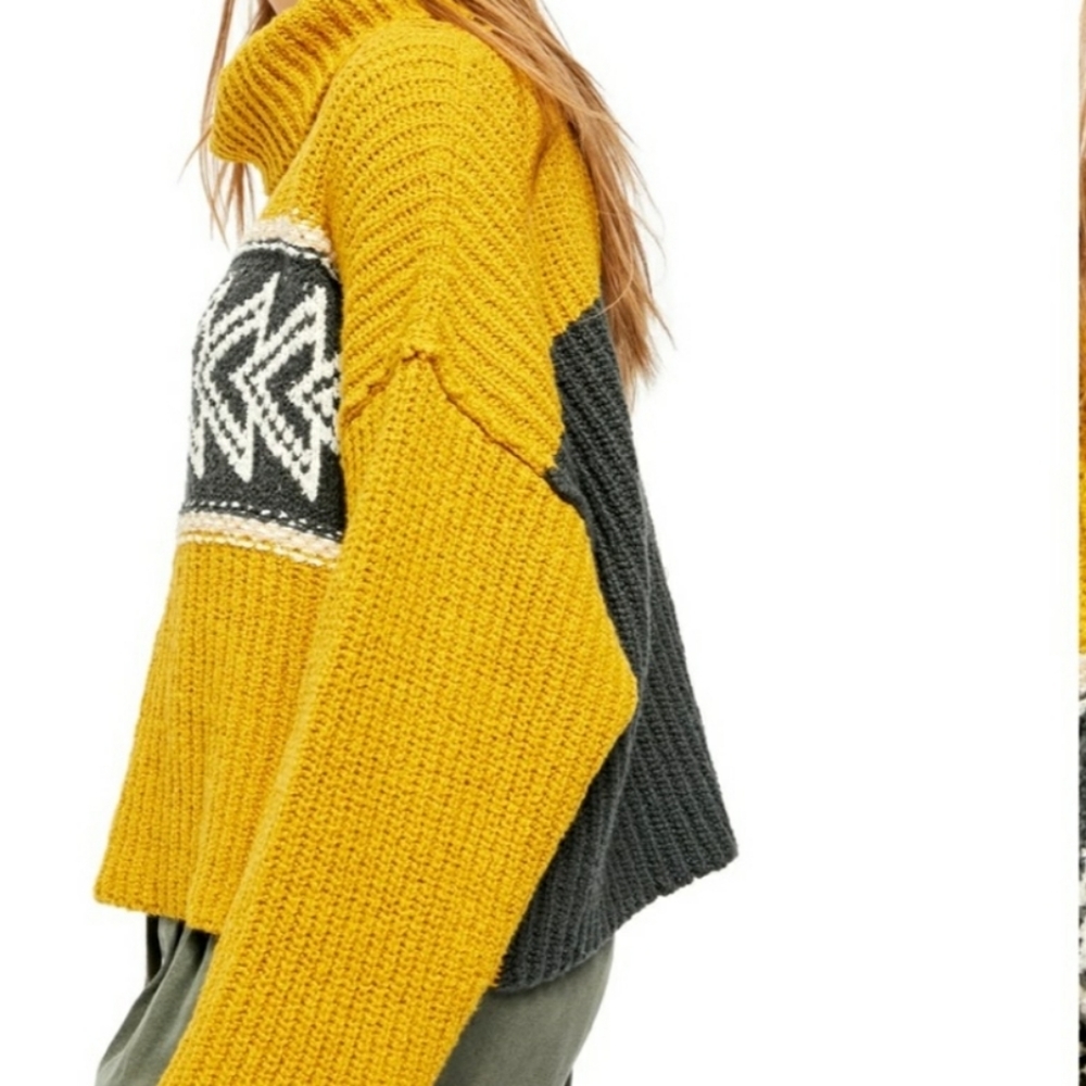 Free People Great Than Cowl Neck Oversize Sweater - Picture 4 of 7